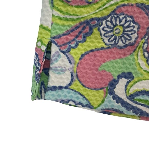 Lilly Pulitzer Skort Women's Sz 0 Marigold Conch Republic Mini Skirt Textured - Picture 3 of 7